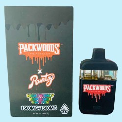 Packwoods x Runtz Dual Flavor Disposable Double Tank 3ml Vape Pen